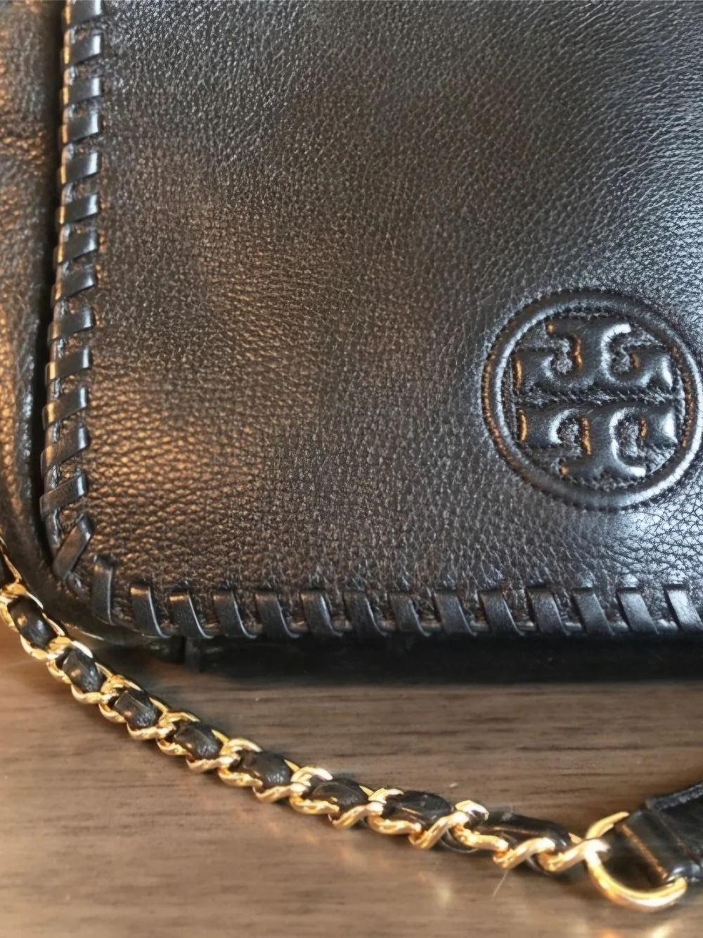 Tory Burch Black Leather Crossbody Bag